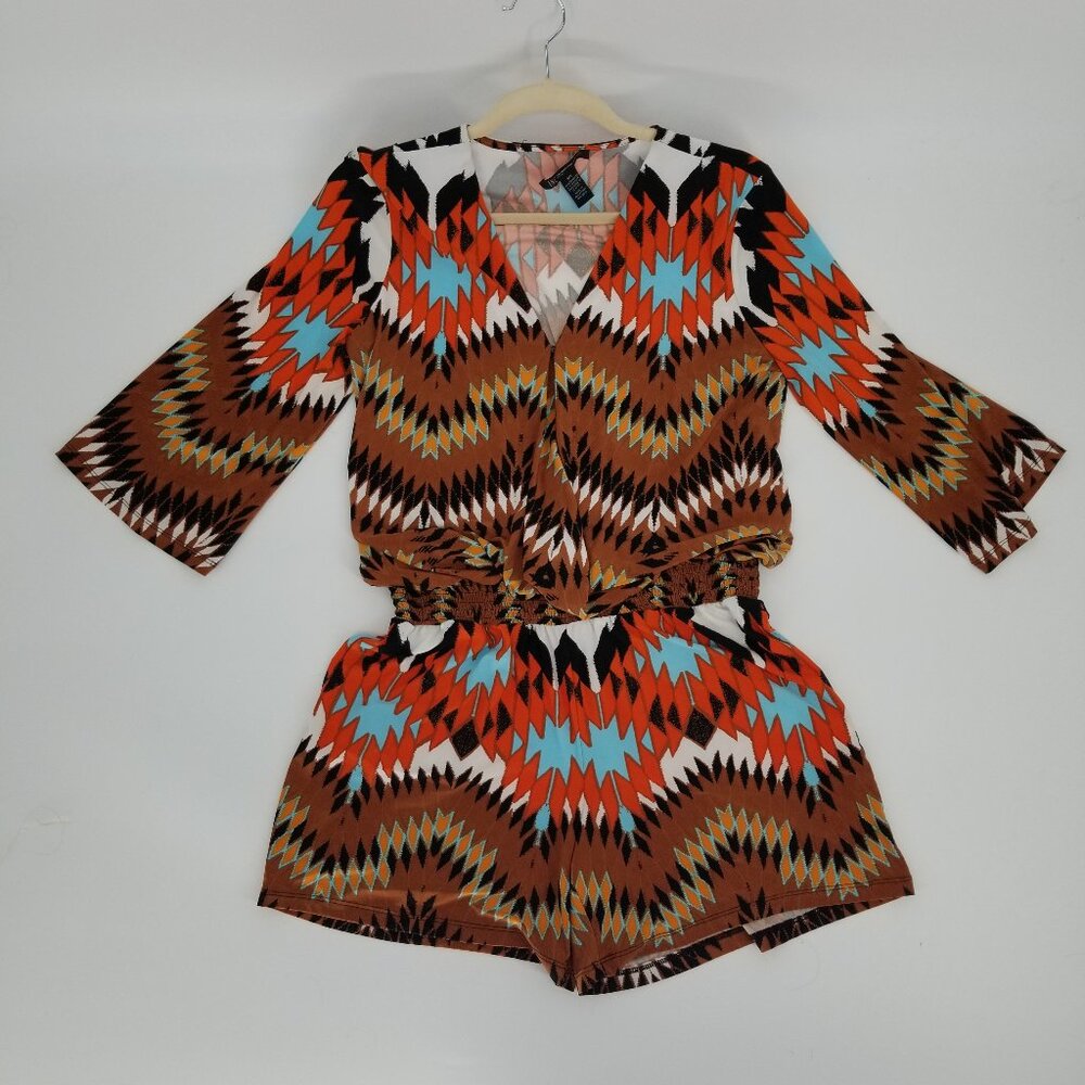 Southwest Style Romper, PL - Perfect for Boho, Western, Festival, Beach, Cabin